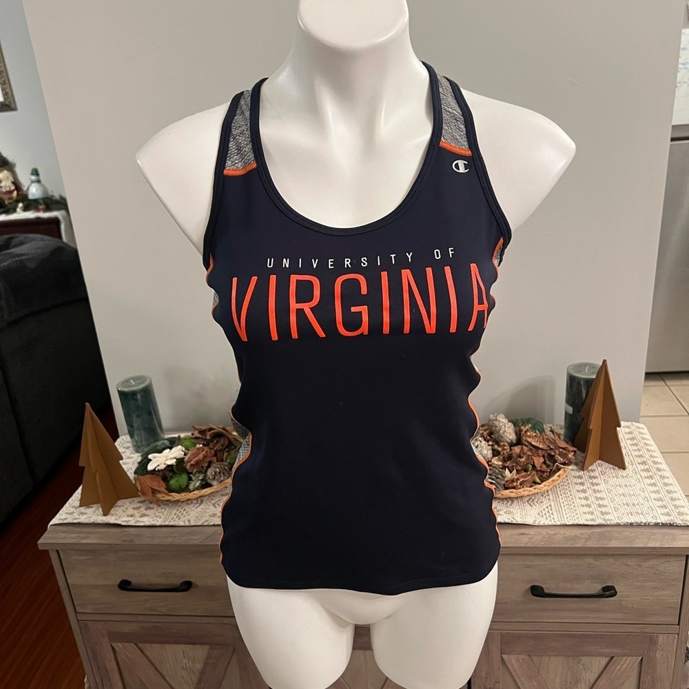 Champion University of Virginia Navy and Orange tank